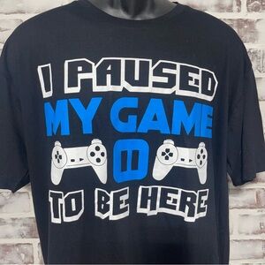 Black Short Sleeve Tee Classic Crew Neck gamer
